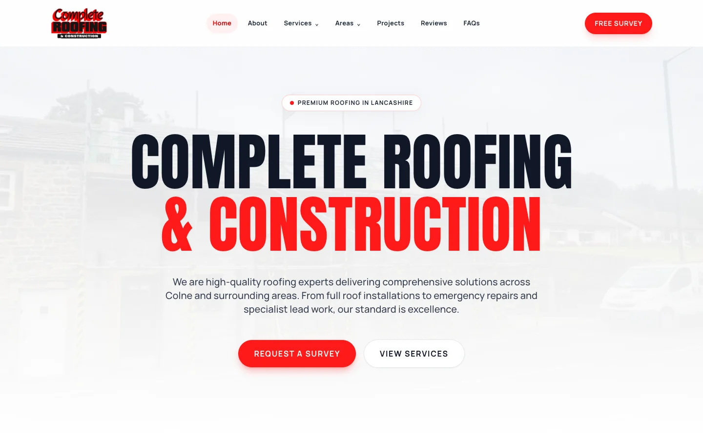 Complete Roofing & Construction website by MadeReal